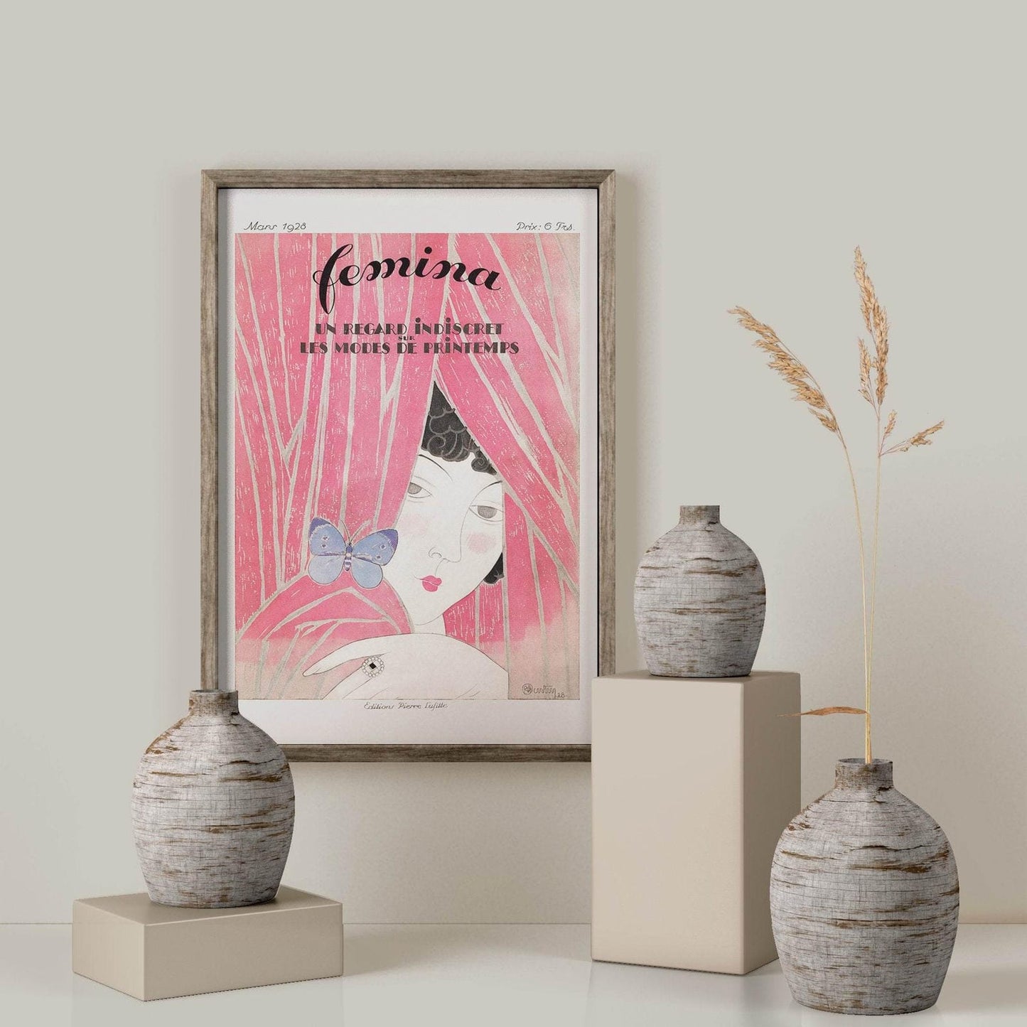 1928 Fashion Magazine Femina Poster - HypeSheriff Europe