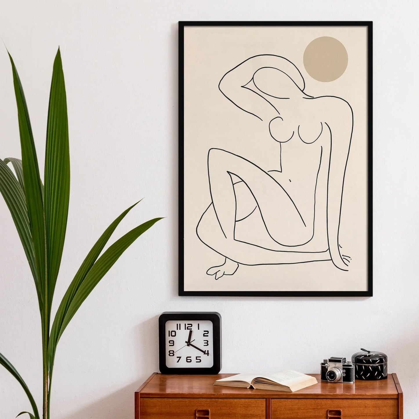 Line Art Picasso Woman Poster