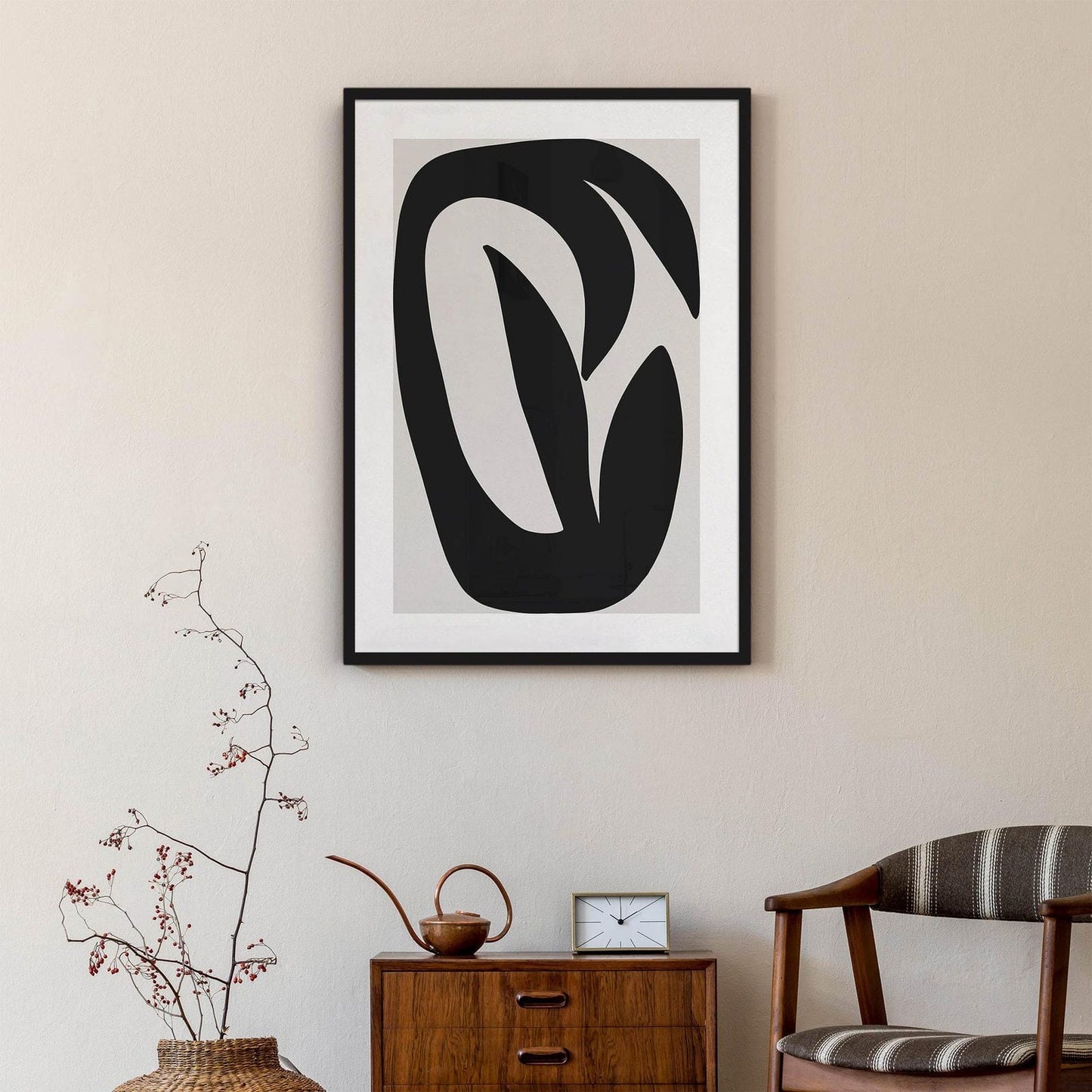 Black Flower Poster - HypeSheriff Europe