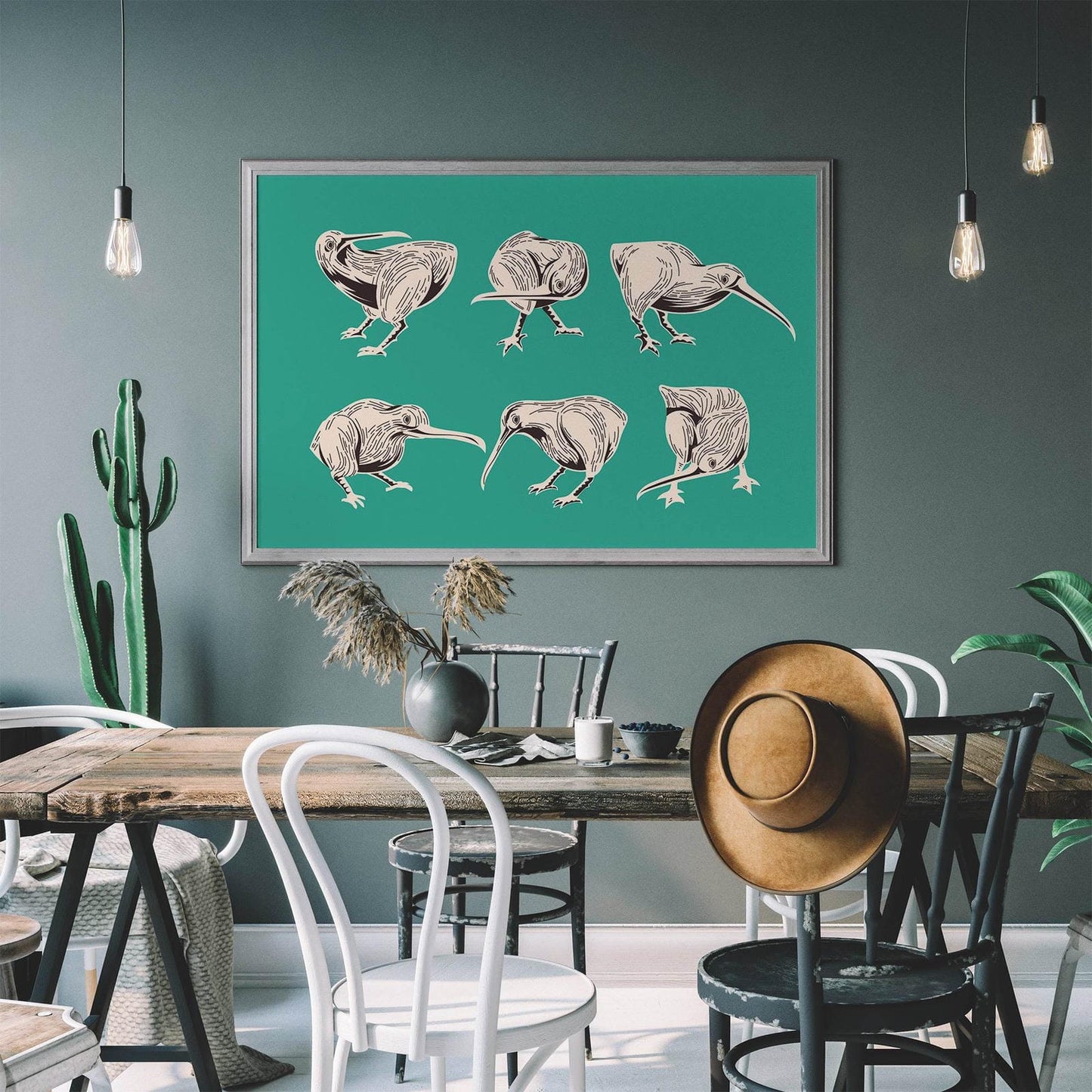 Kiwi Bird Retro Poster - HypeSheriff Europe