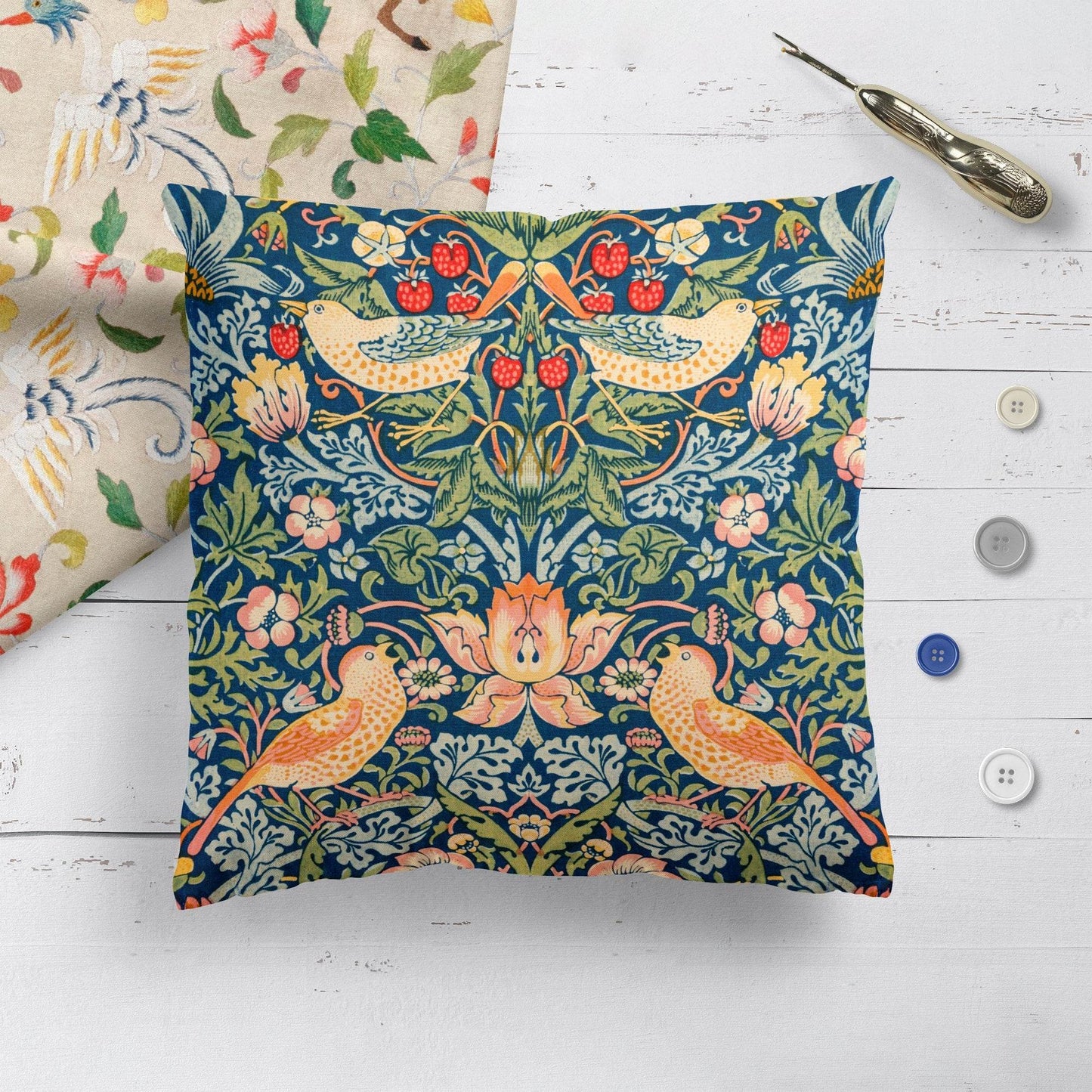 Vintage Art Nouveau Throw Pillow - HypeSheriff Europe