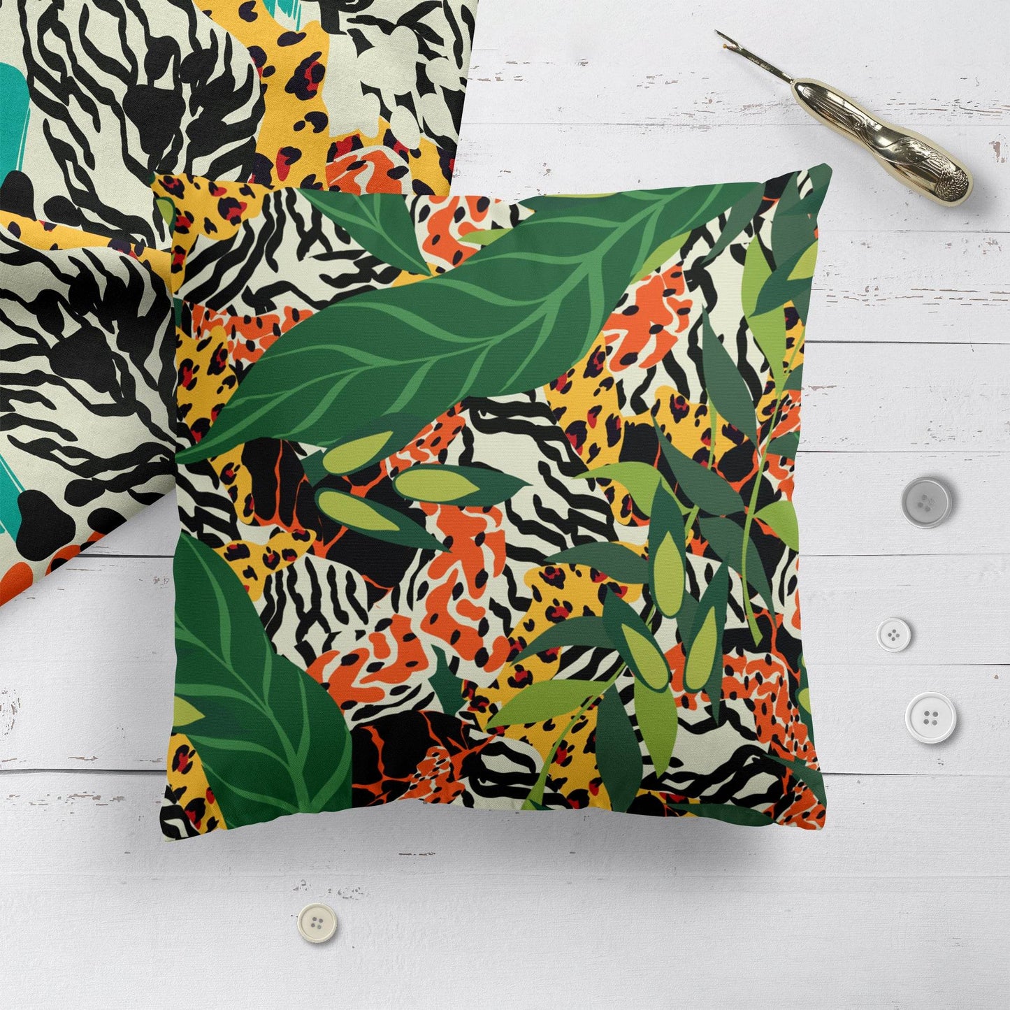 Boho Jungle Throw Pillow - HypeSheriff Europe