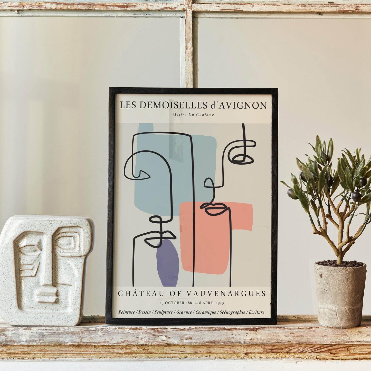 Cubism Exhibition Minimalist Poster - HypeSheriff Europe