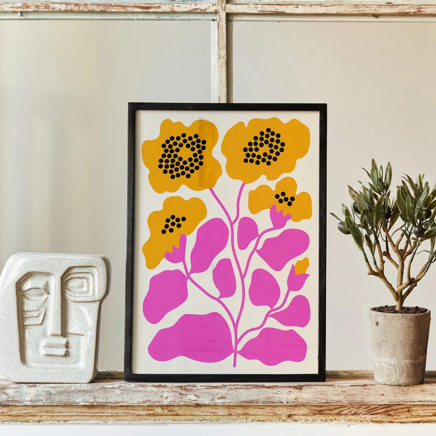 Set of 3 colorful folk posters