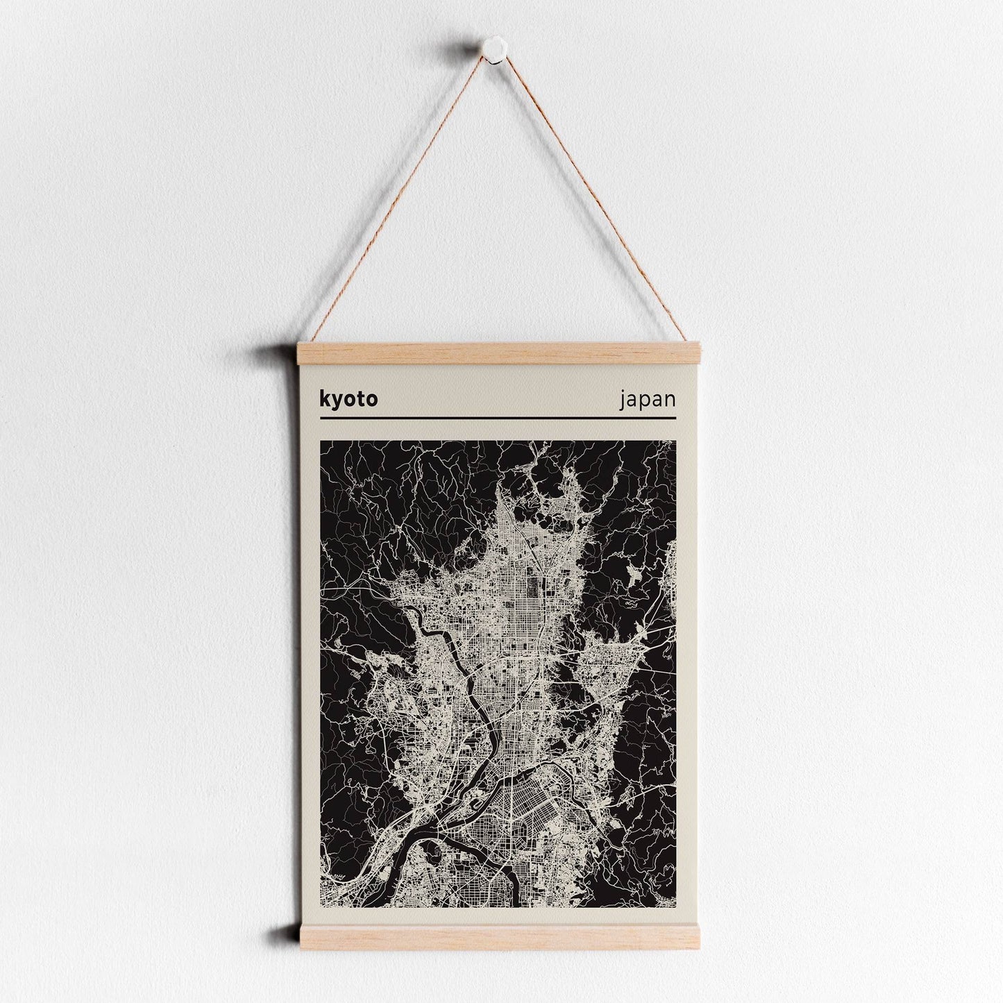 Kyoto, Japan Map Poster - HypeSheriff Europe