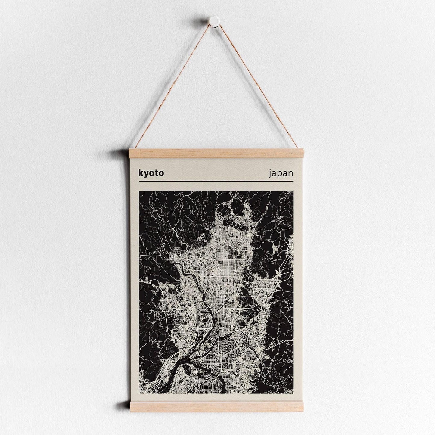 Kyoto, Japan Map Poster - HypeSheriff Europe