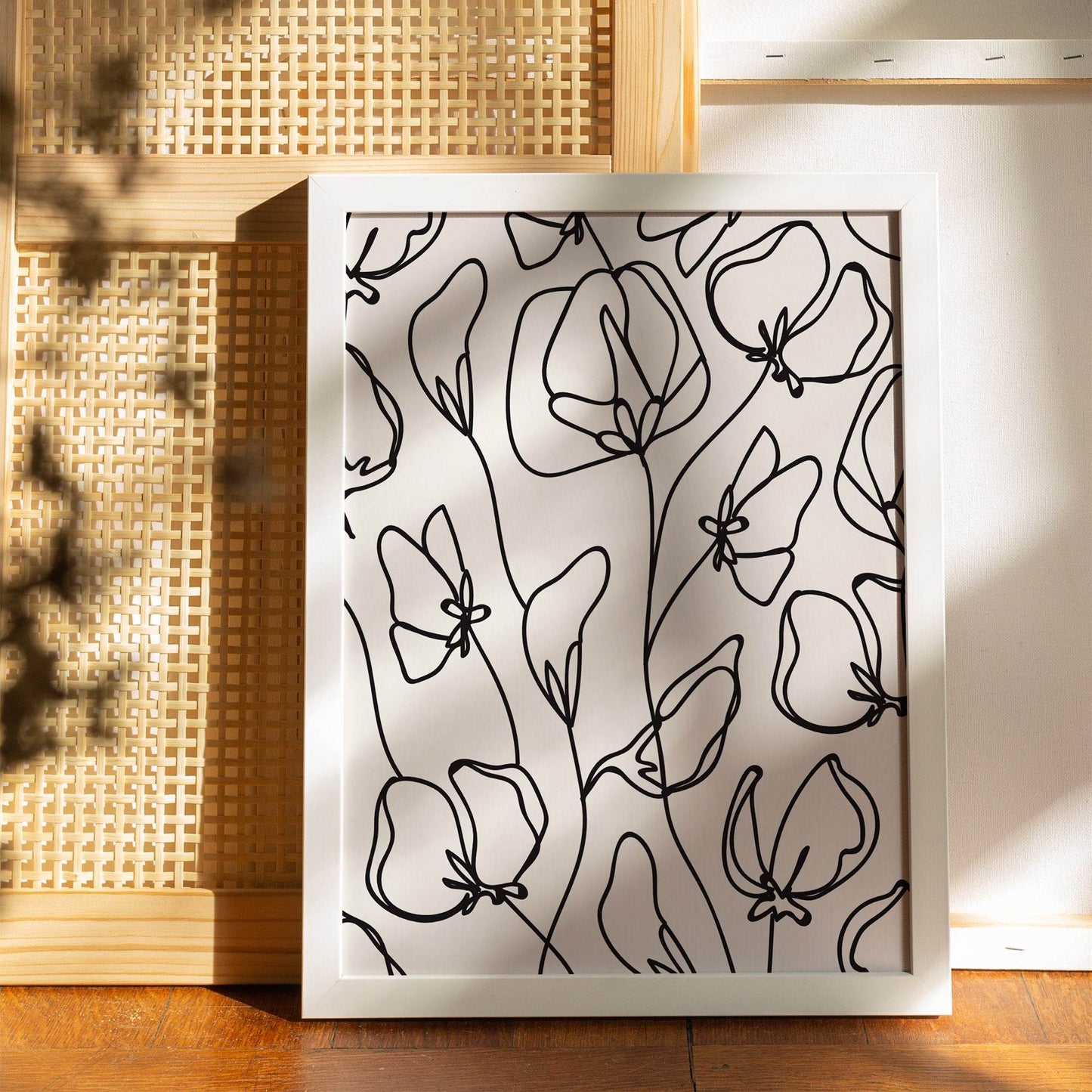 Line Art Floral Poster - HypeSheriff Europe