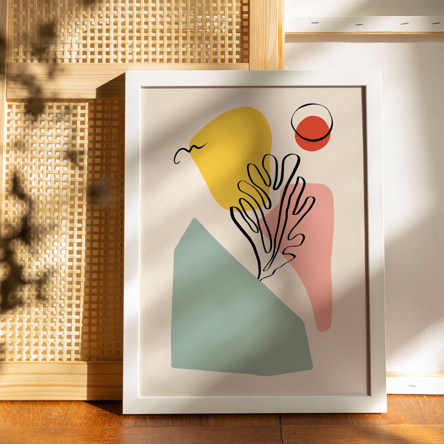 Contemporary Floral Composition Poster