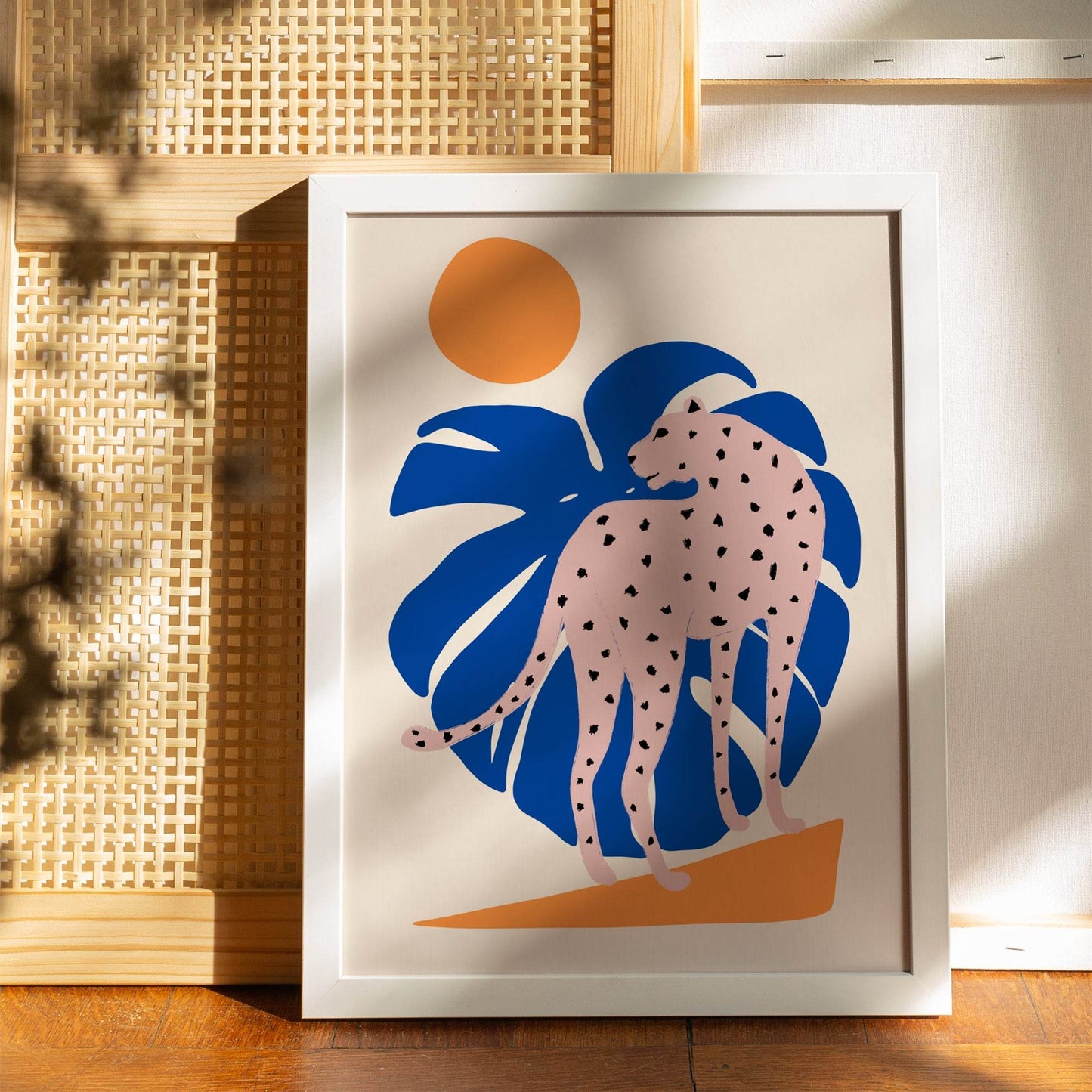 Jungle Cat - Floral Illustration Print - HypeSheriff Europe