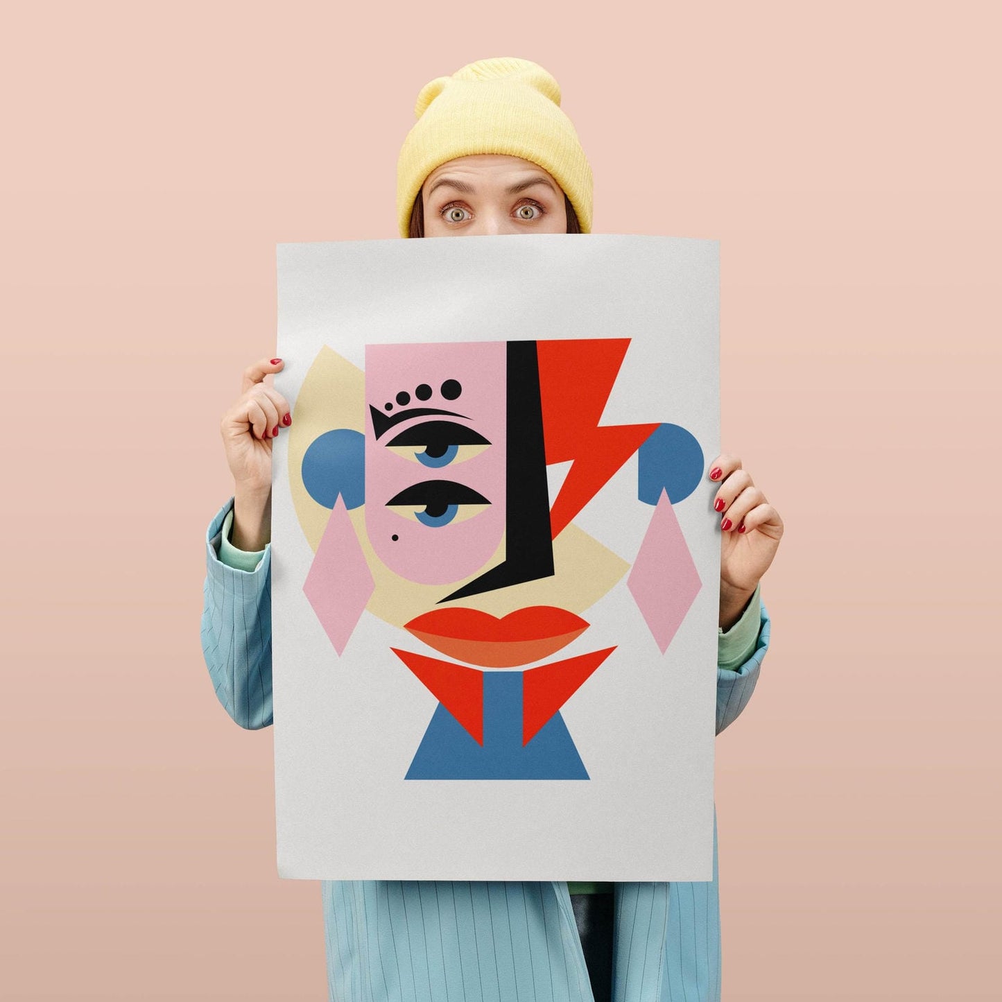 Geometric Cubism Art Print - HypeSheriff Europe