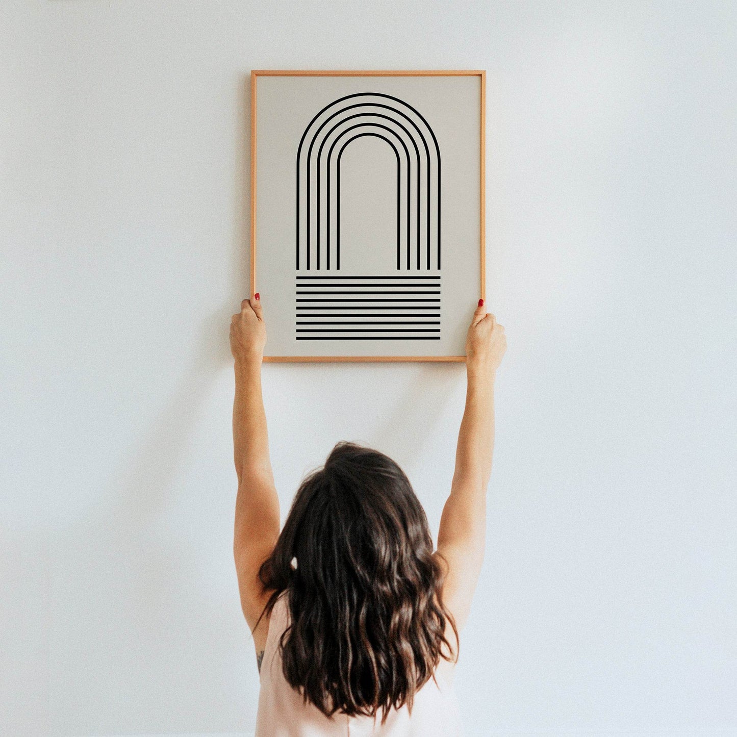 Geometric Arches - Minimalist Scandinavian Poster - HypeSheriff Europe