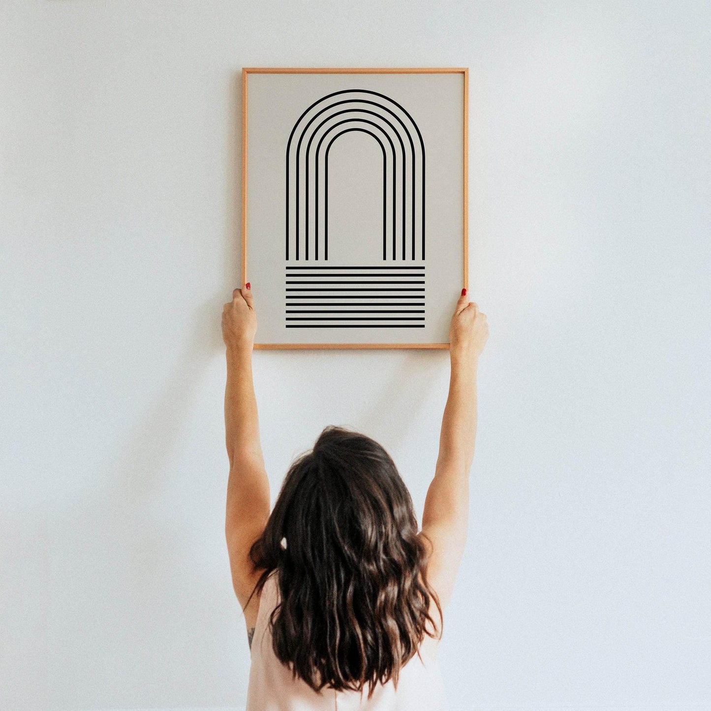 Geometric Arches - Minimalist Scandinavian Poster - HypeSheriff Europe