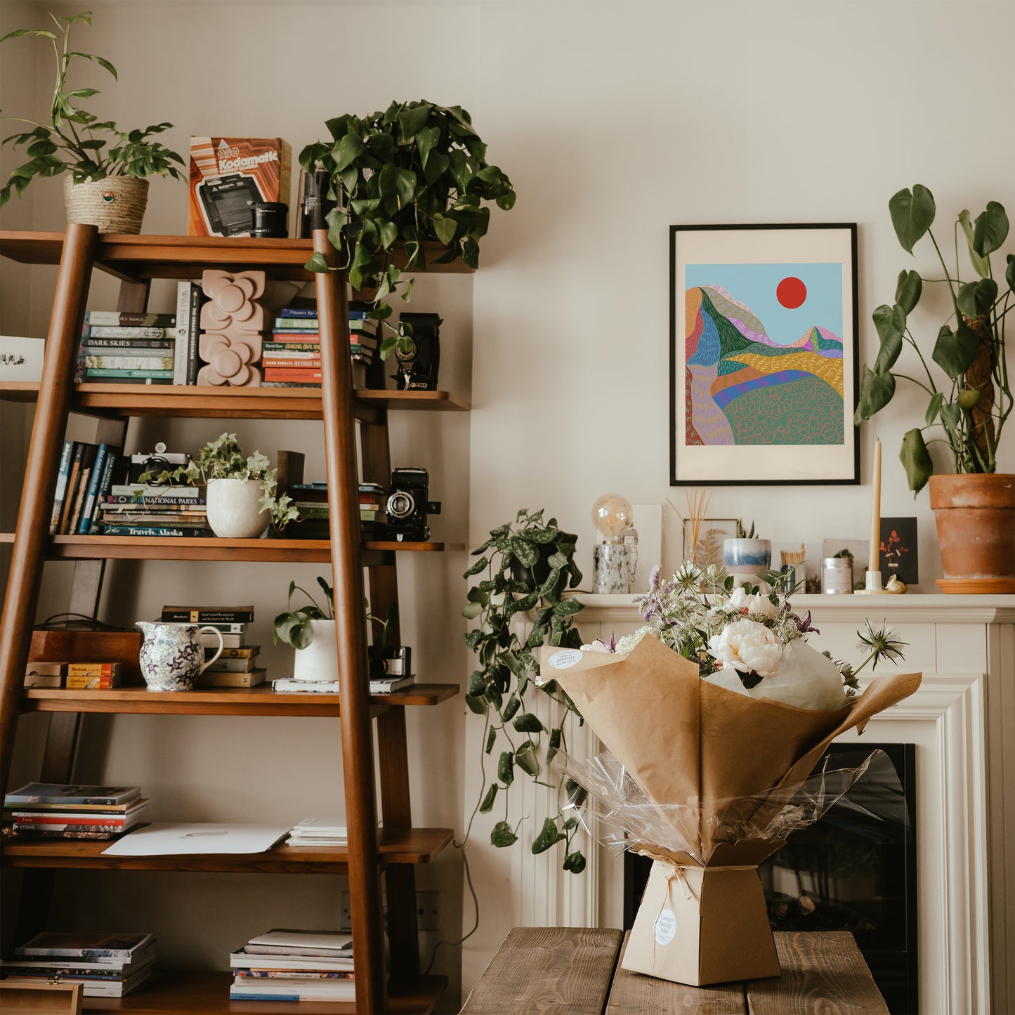 Travel Lover, Colorful Mountains Poster