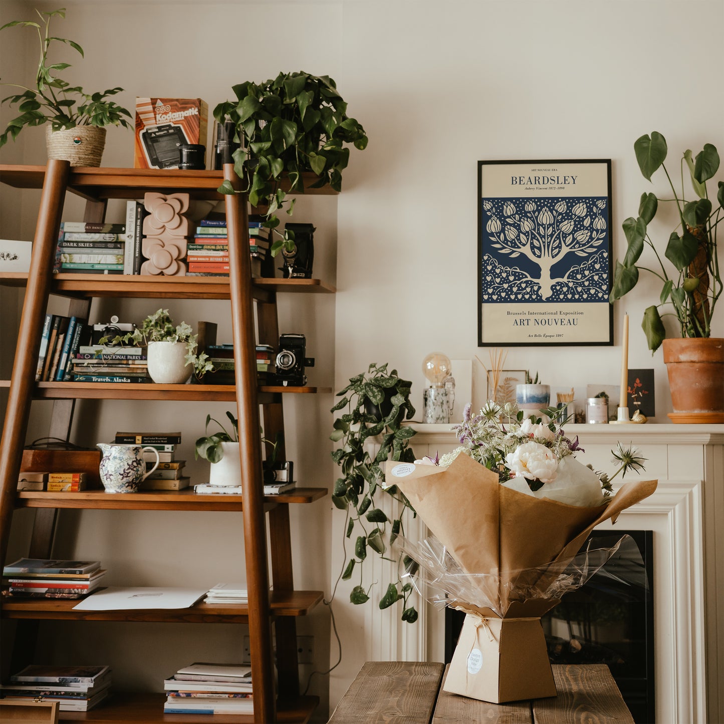 Beardsley Tree Art Nouveau Poster