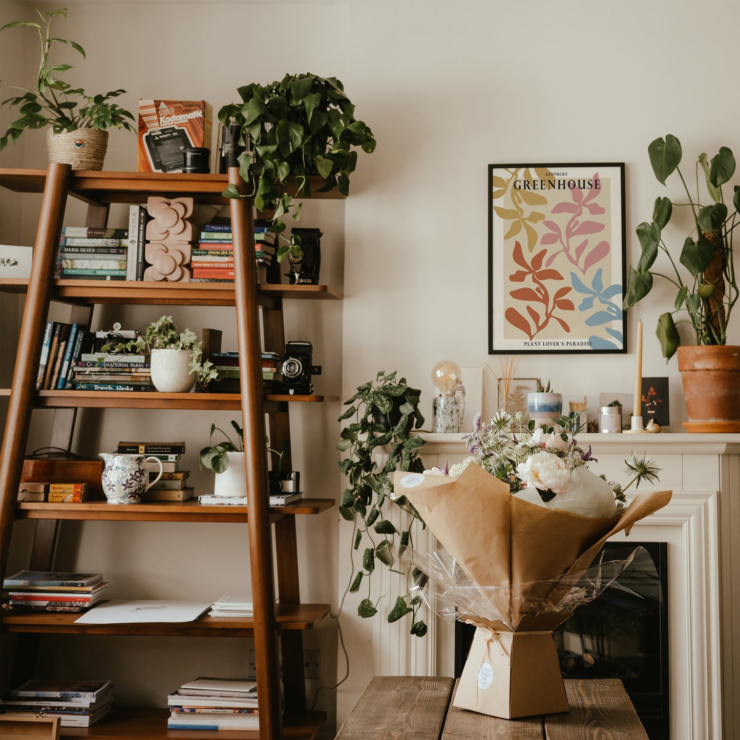 Botanical Kentucky Greenhouse Poster