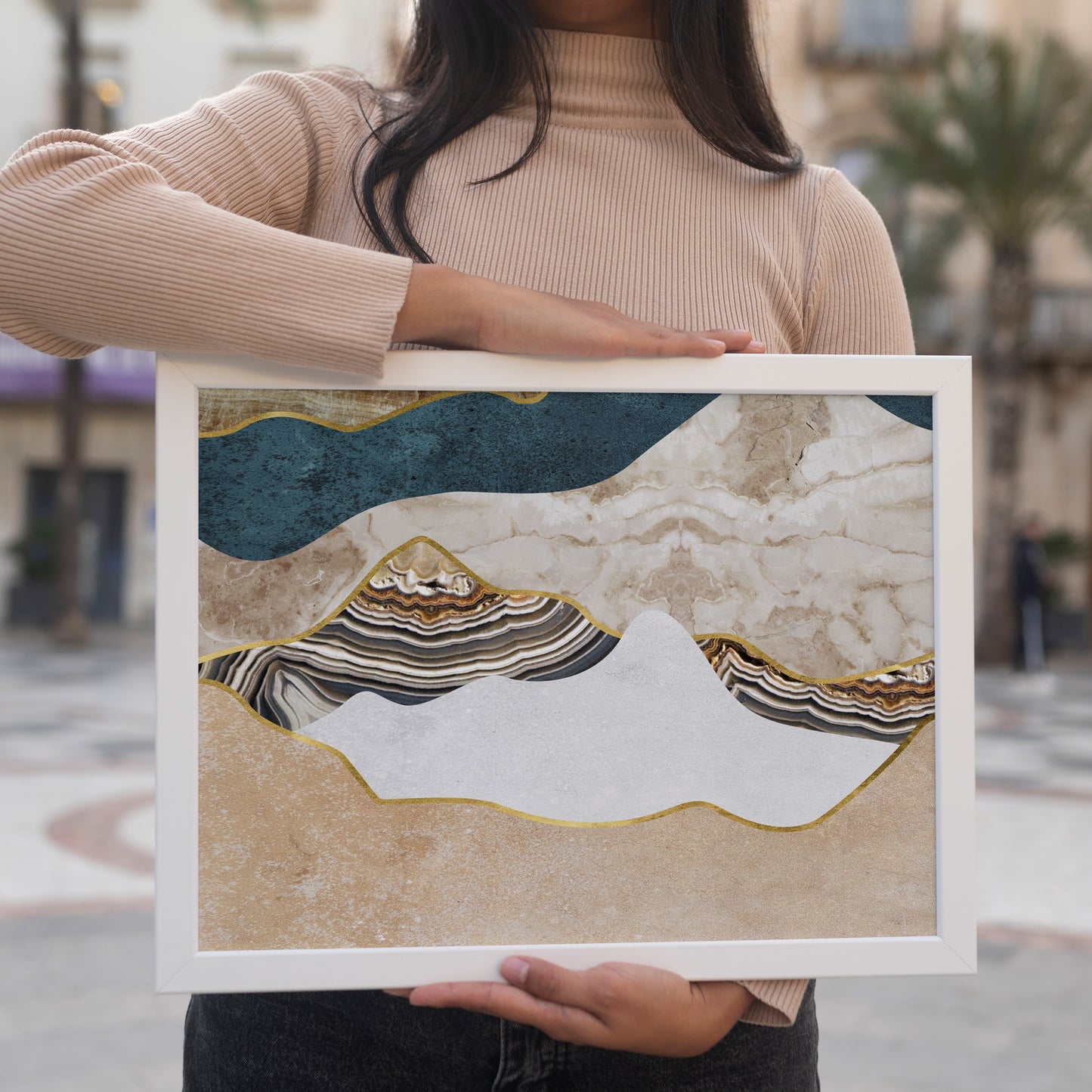 Mid-Century Modern Landscape Poster