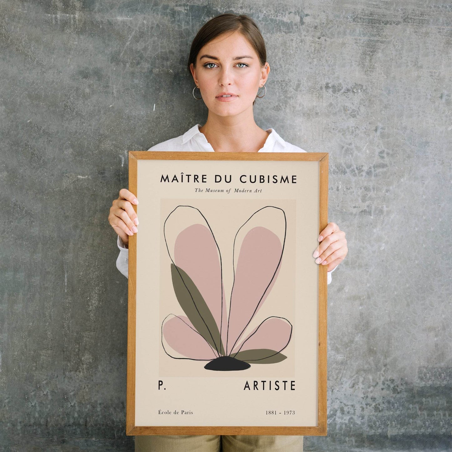 Floral Cubism Art Print - HypeSheriff Europe