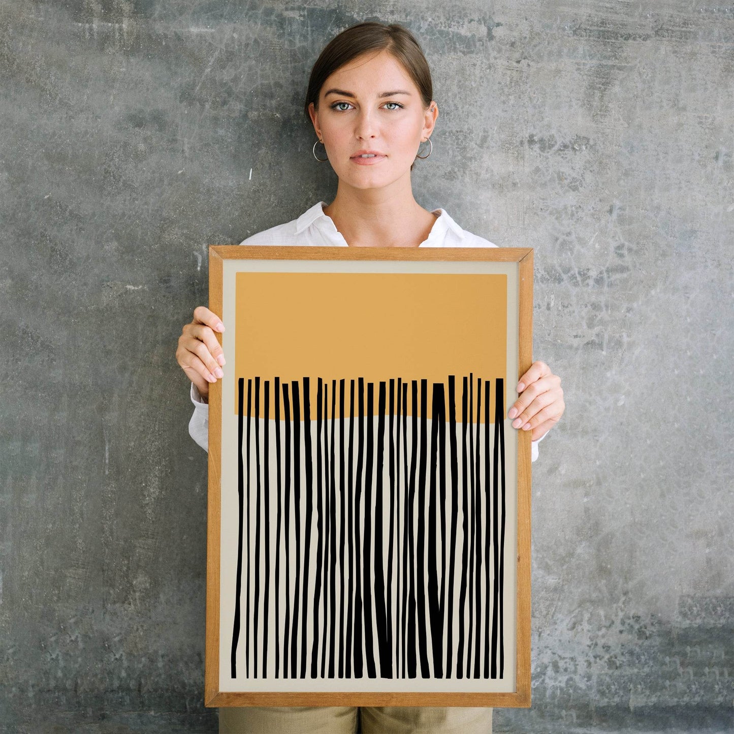 Cozy Yellow - Mid Century Abstract Print - HypeSheriff Europe