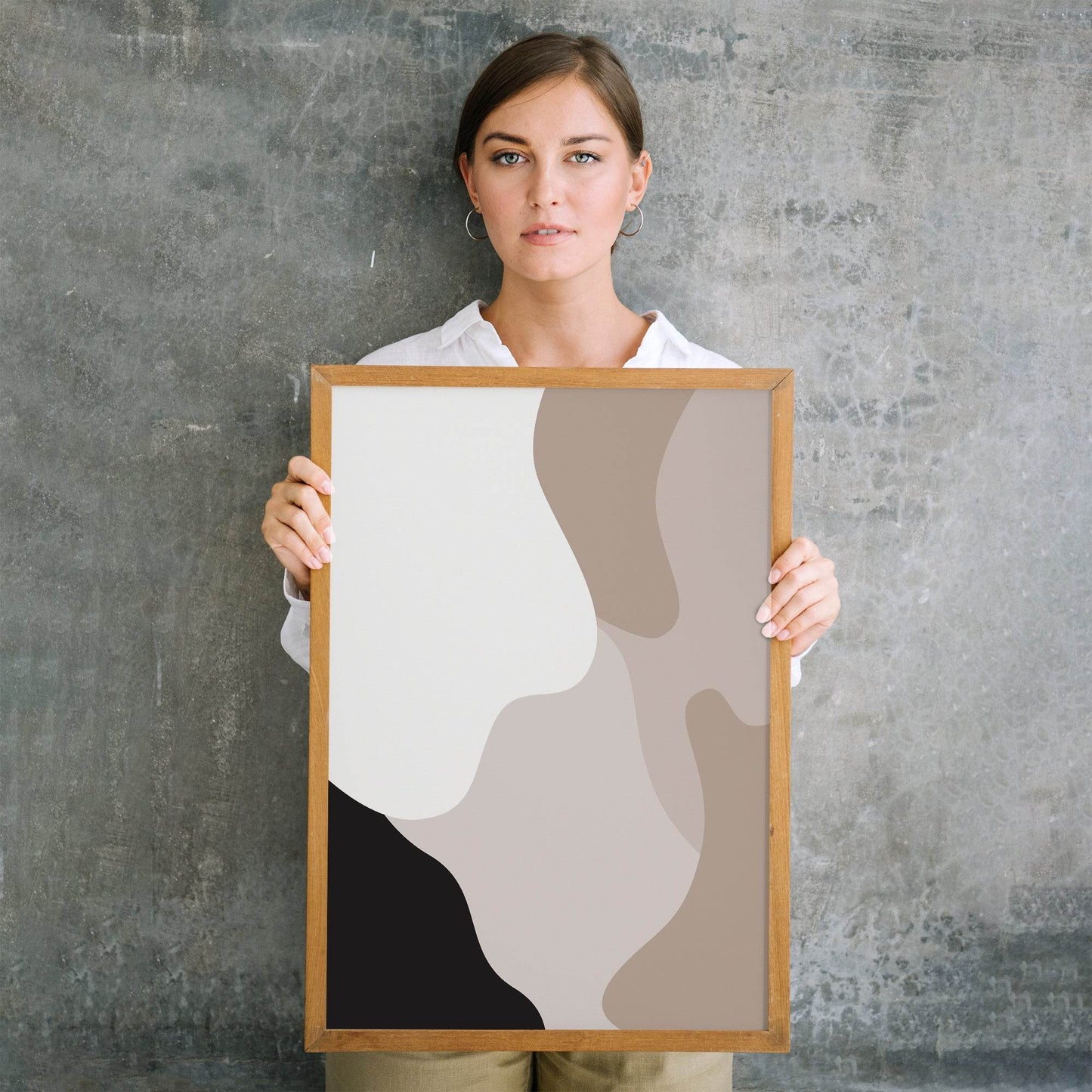 Beige Minimalist Art Print - HypeSheriff Europe