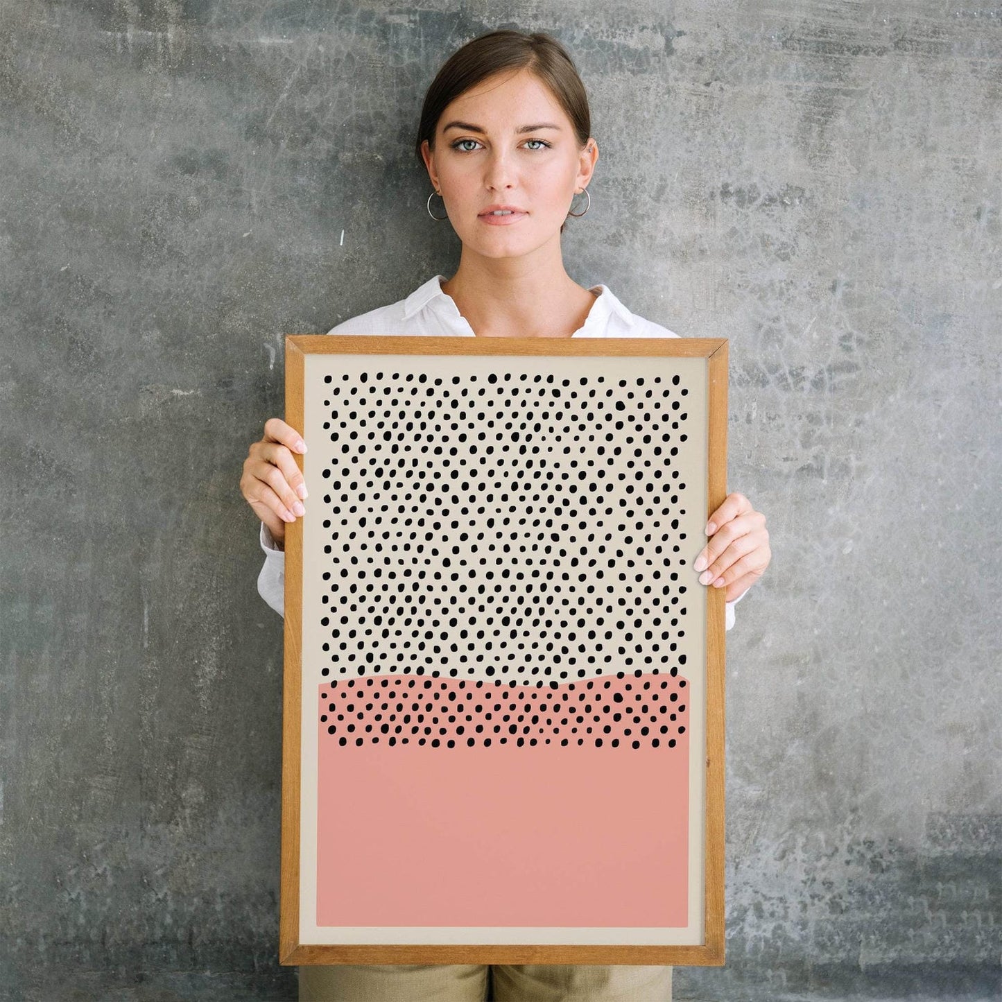 Pastel Pink Mid-Century Modern Poster - HypeSheriff Europe