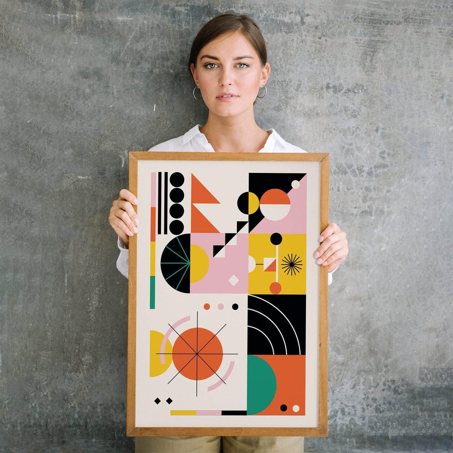Abstract Geometric Shapes Poster - HypeSheriff Europe