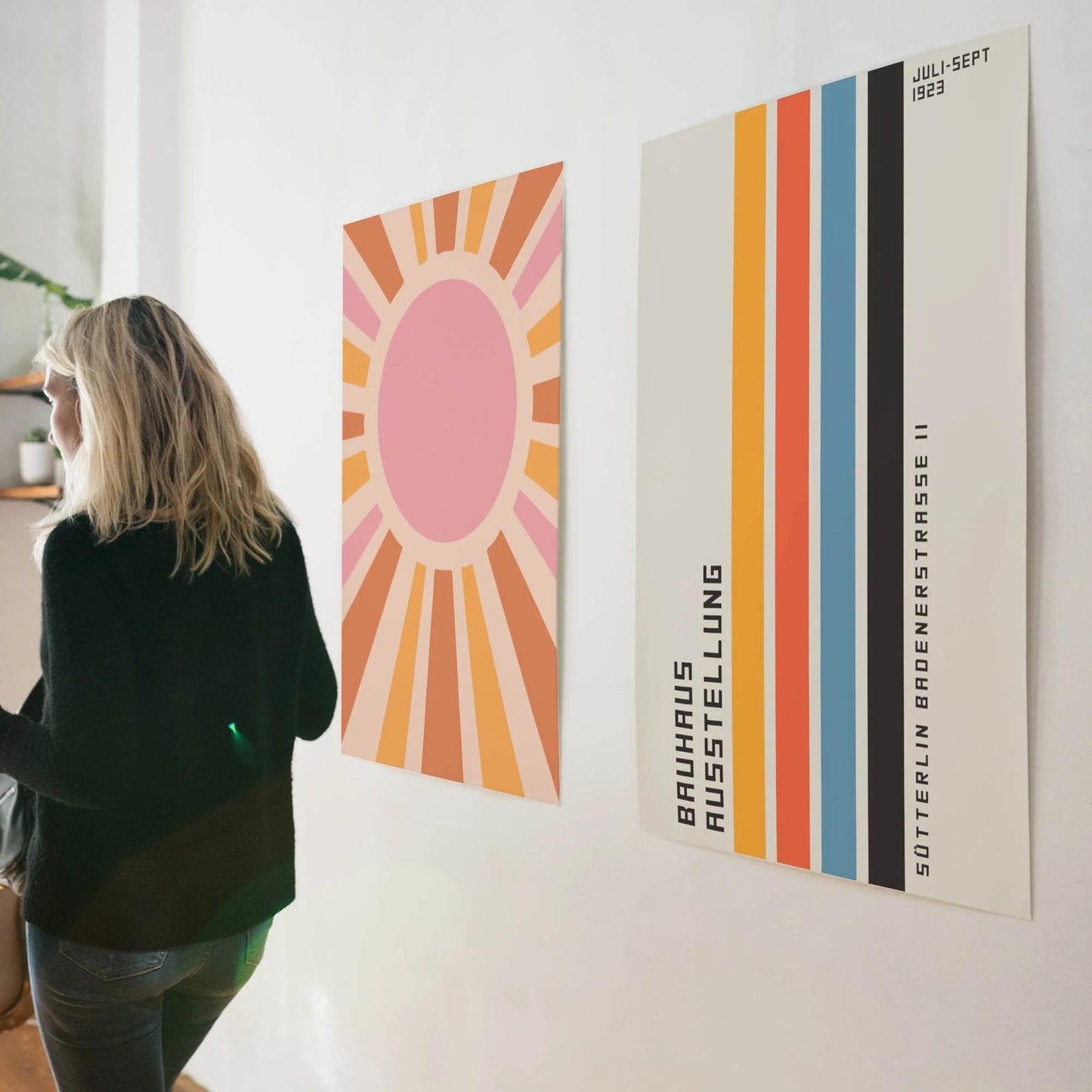 Bauhaus Stripes Poster - geometric wall art - HypeSheriff Europe