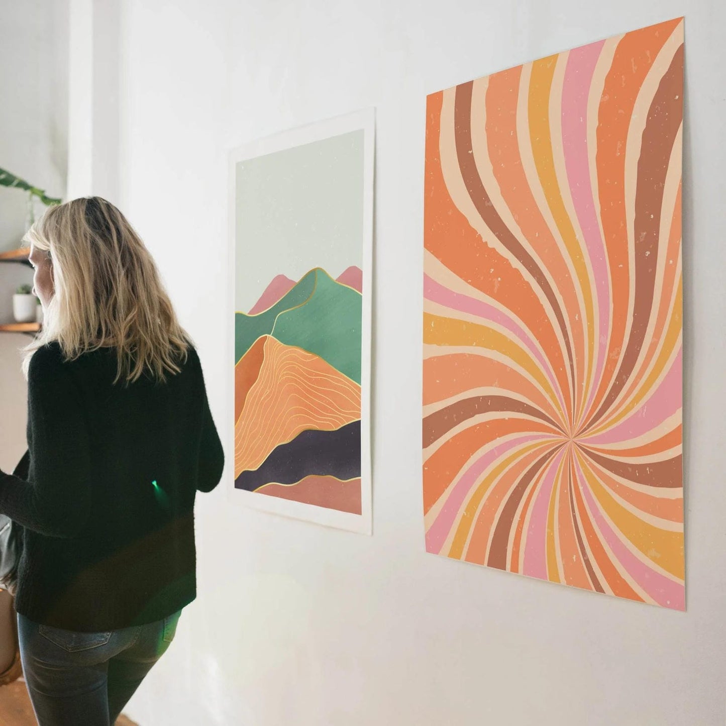 70s inspired Retro Abstract Sunset - HypeSheriff Europe