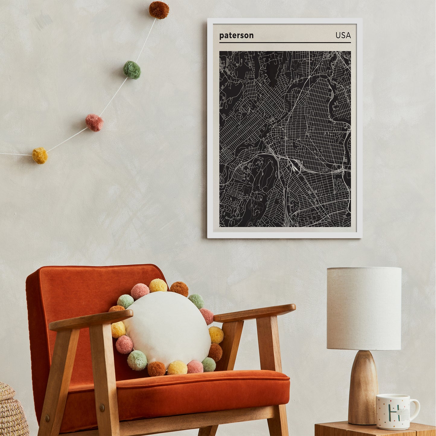 Paterson, USA - City Map Poster