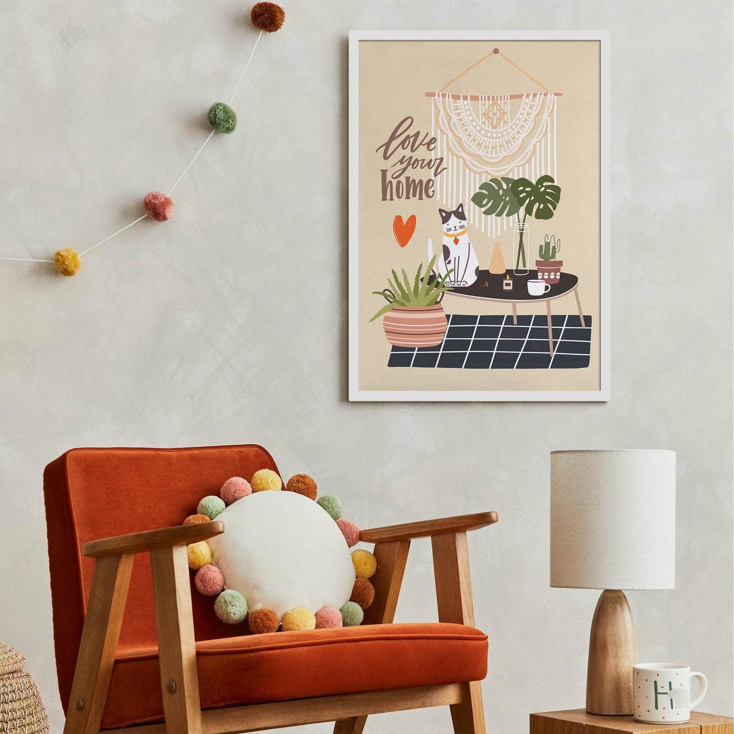 Love your home - scandinavian poster - HypeSheriff Europe