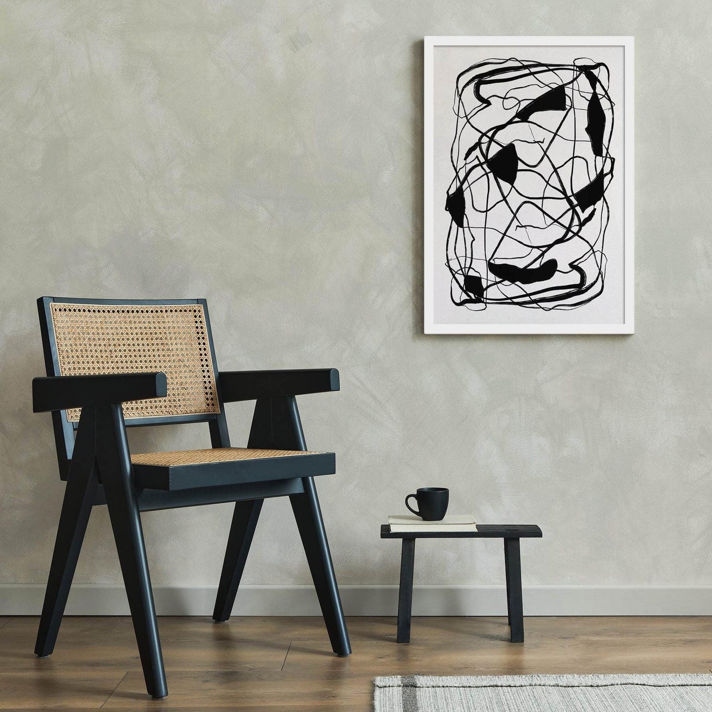 Black and White Scandinavian Print - HypeSheriff Europe