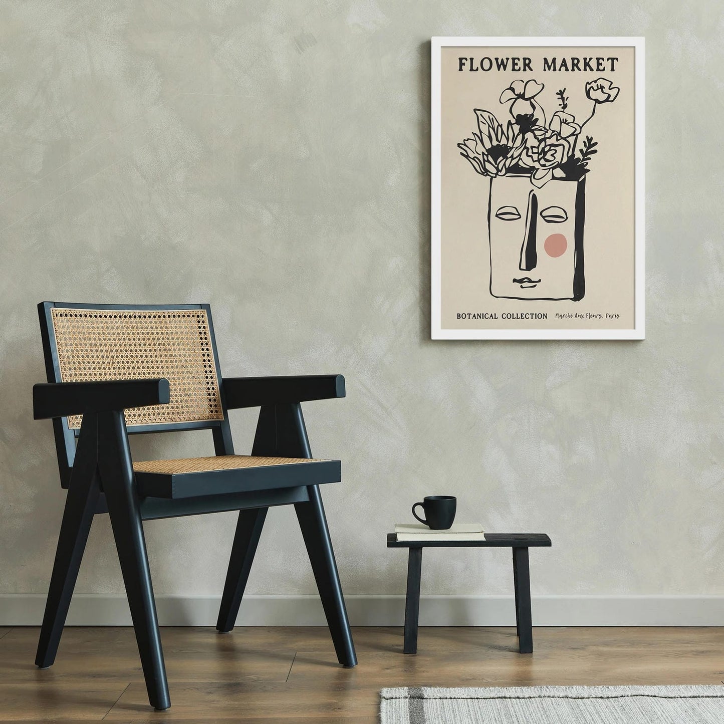 Marche Aux Fleurs, Flower Market Poster