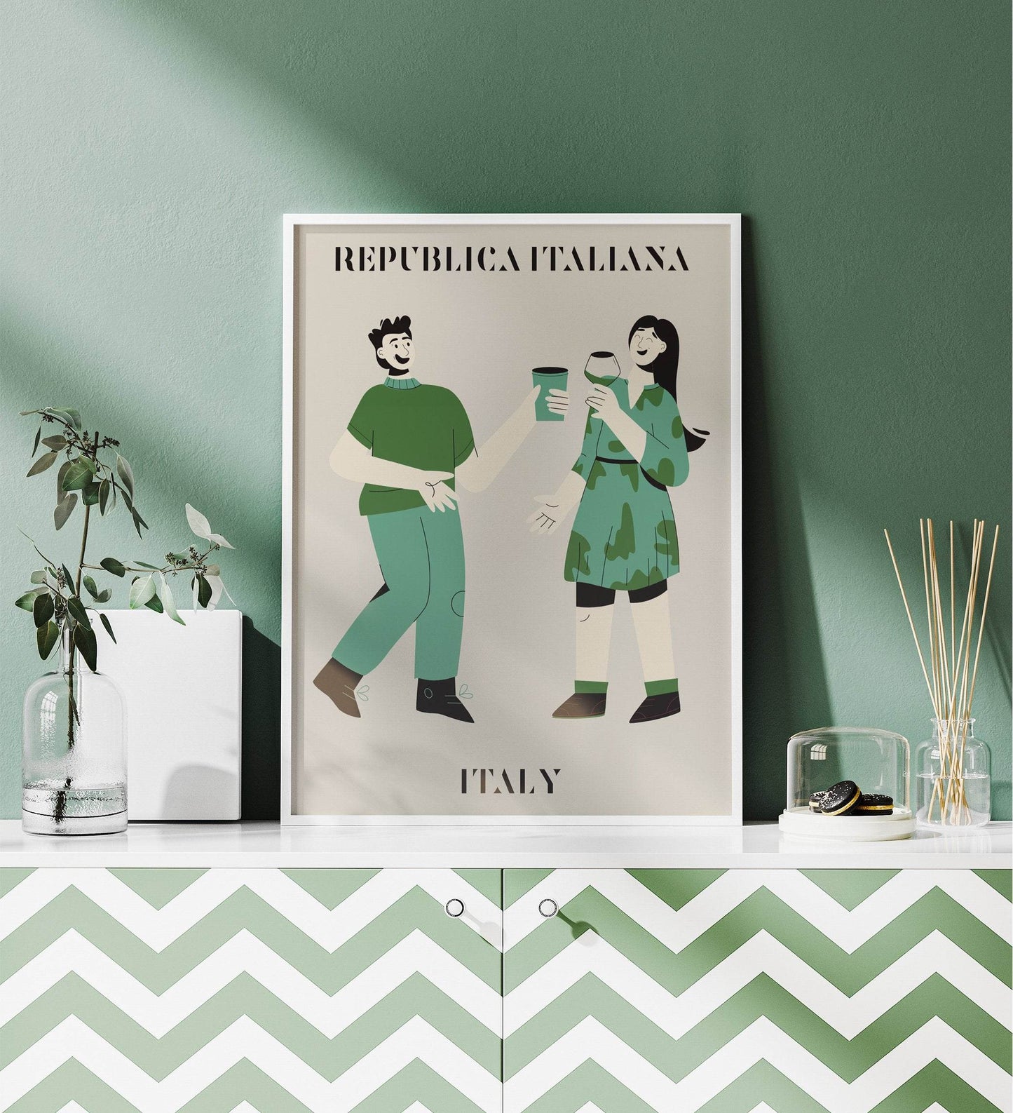 Minimalist Italy Travel Poster - HypeSheriff Europe