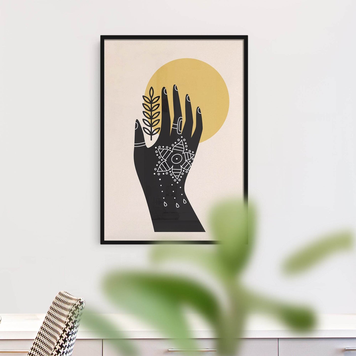 Folk Boho Illustration Print - HypeSheriff Europe