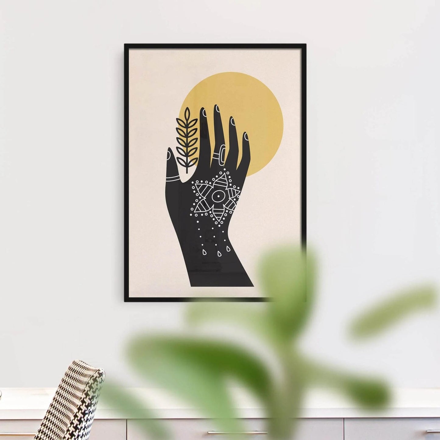 Folk Boho Illustration Print - HypeSheriff Europe
