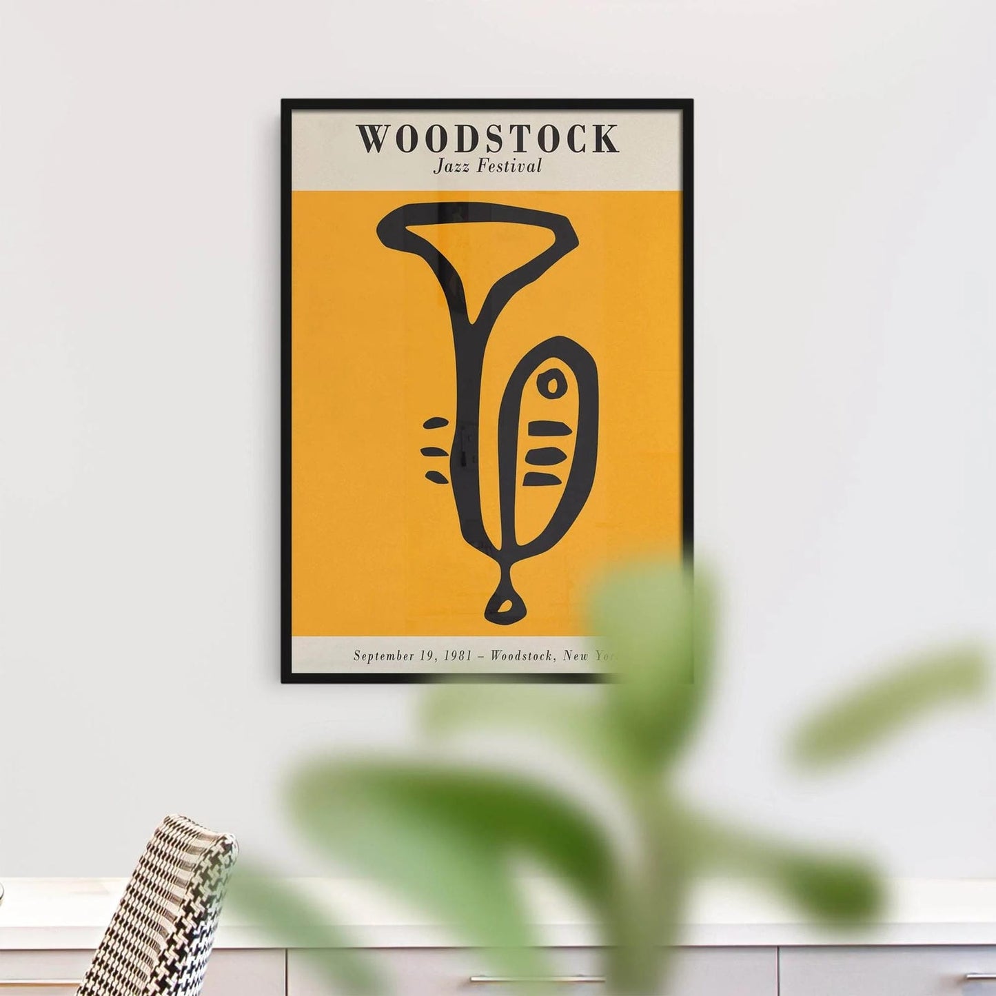 Yellow Jazz Retro Poster - HypeSheriff Europe