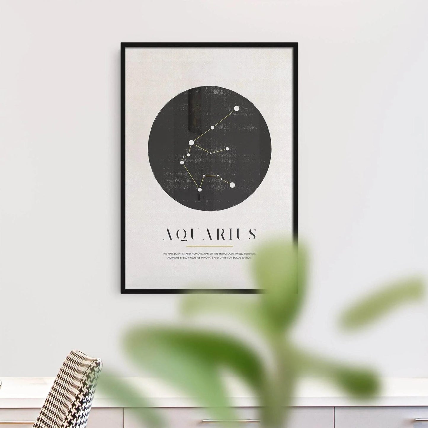 Aquarius Zodiac Art Print - HypeSheriff Europe
