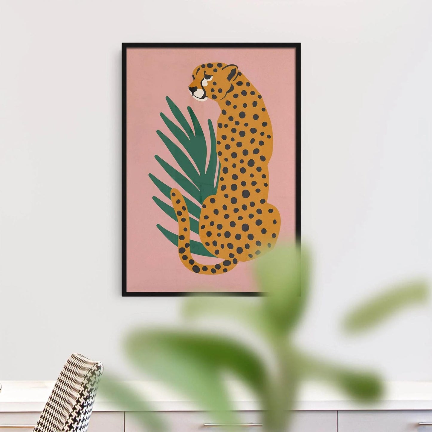 Cheetah Illustration Art Print - HypeSheriff Europe