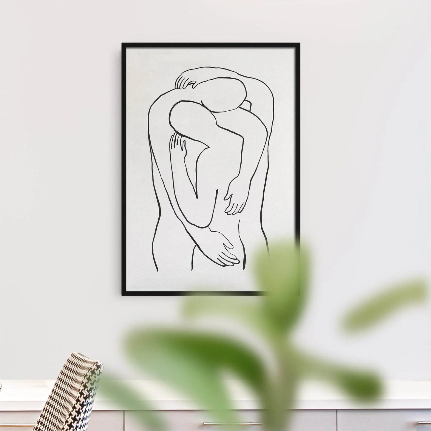 Line Art Couple Poster - HypeSheriff Europe