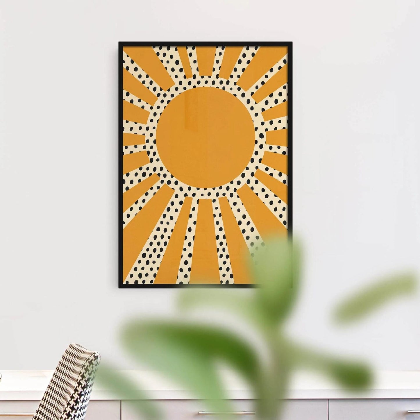 70s Inspired Sun Art Print - HypeSheriff Europe