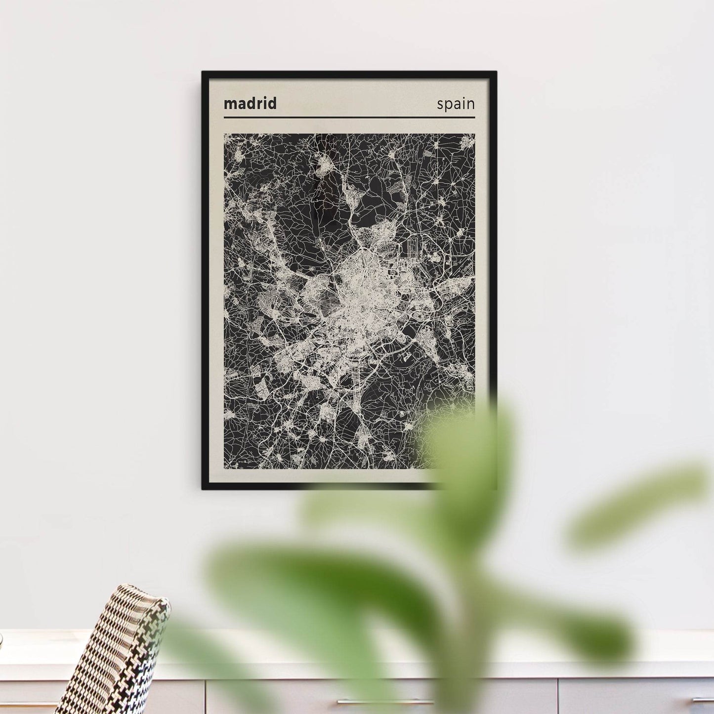 Madrid, Spain Map Poster - HypeSheriff Europe