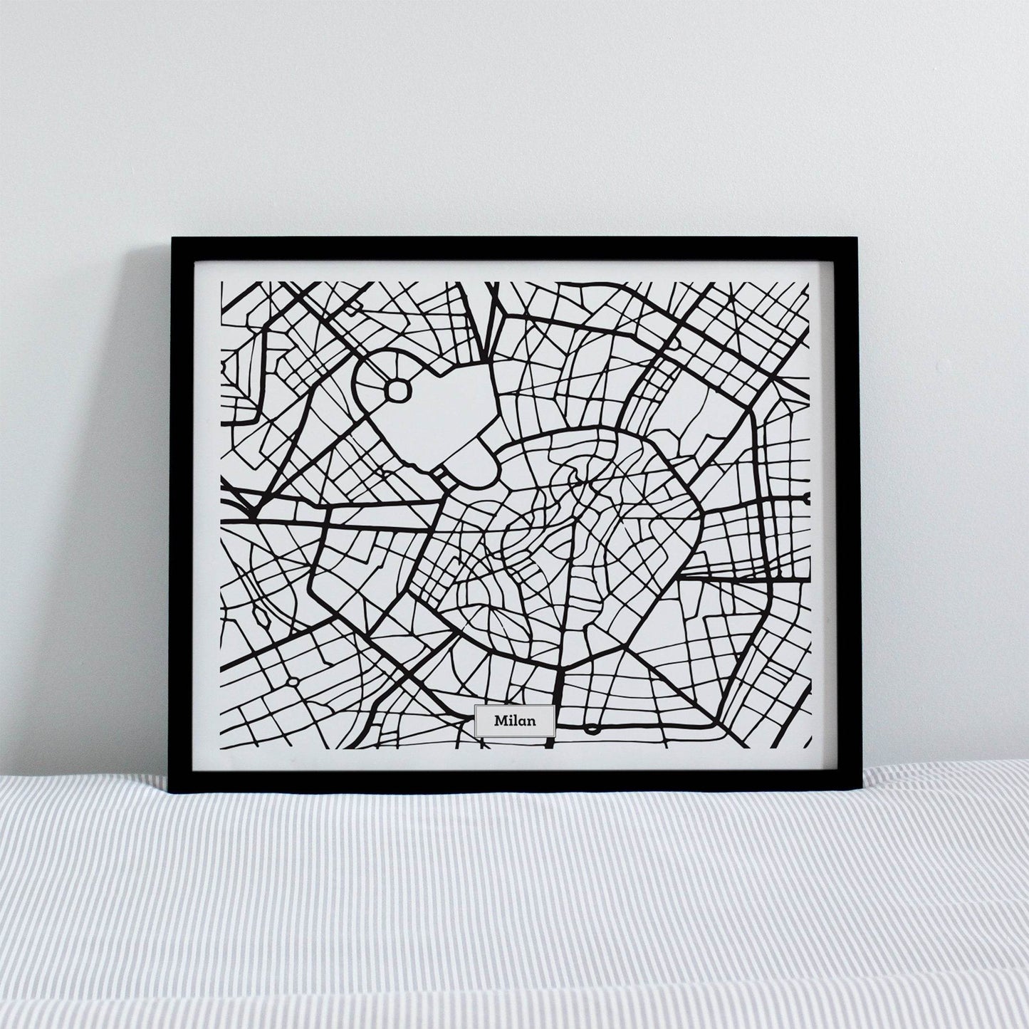 Milan Map Poster - HypeSheriff Europe