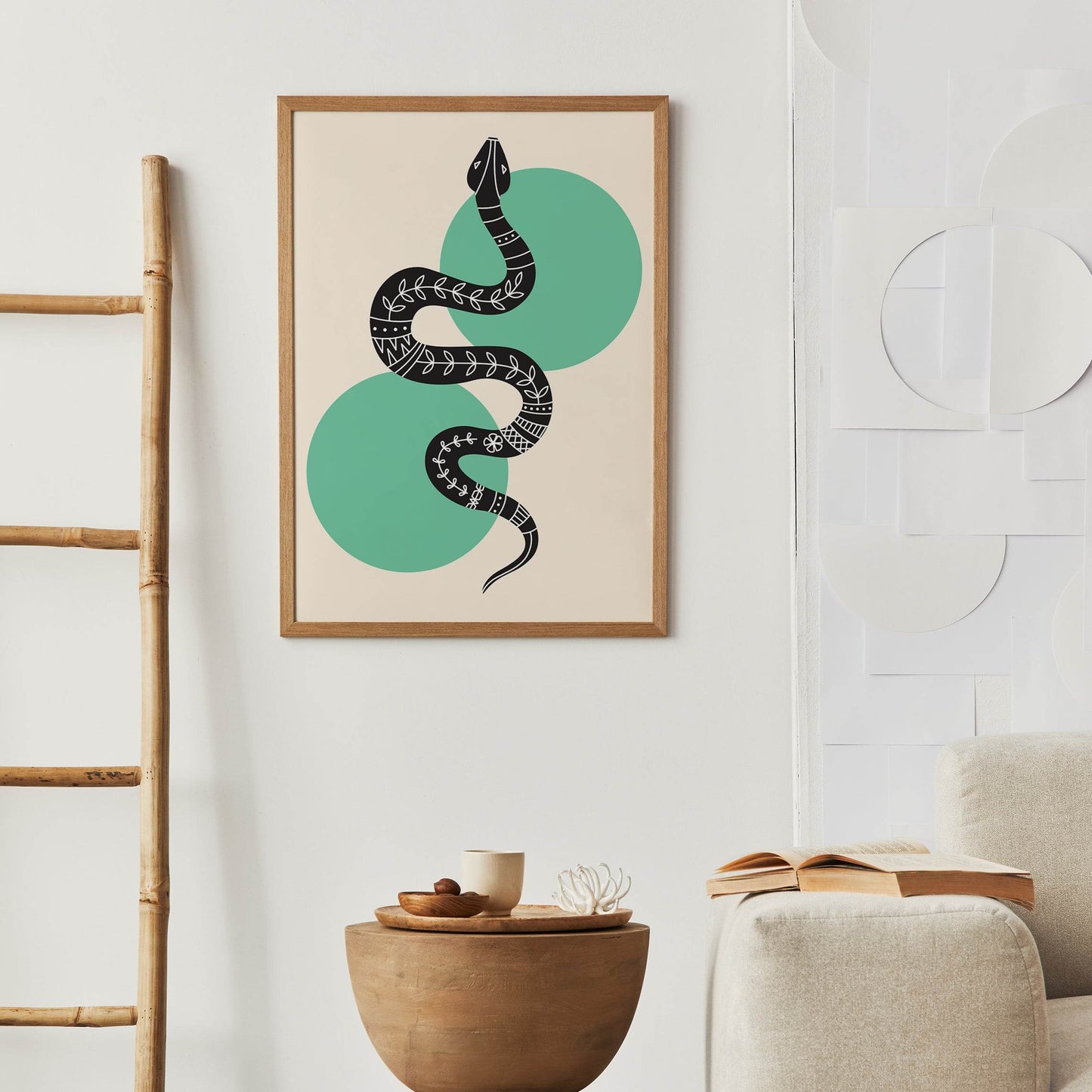 Folk Snake Illustration Print - HypeSheriff Europe