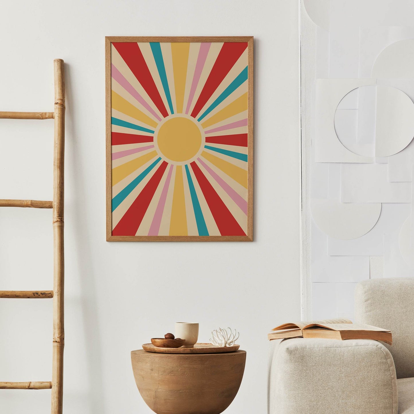 Colorful Geometric Sunset Poster - HypeSheriff Europe