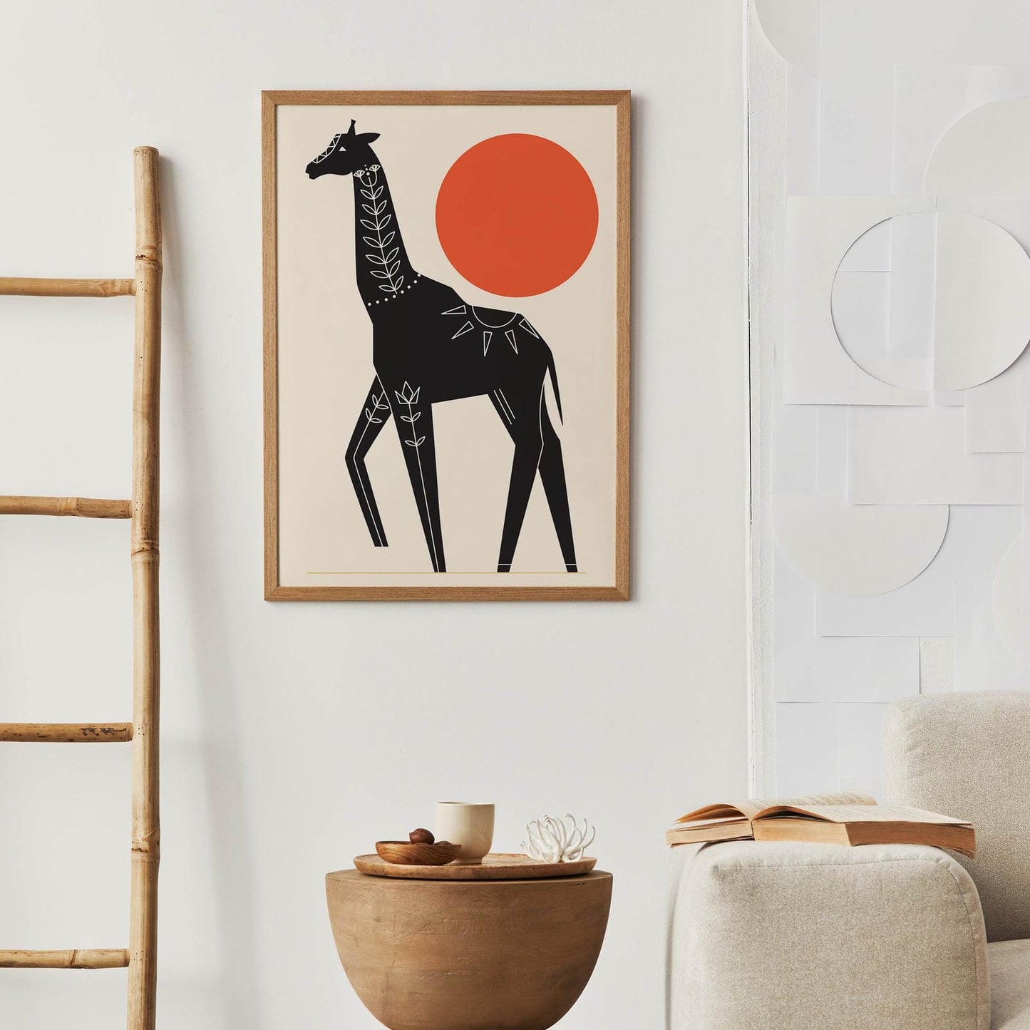 Scandinavian Giraffe Art Print - HypeSheriff Europe