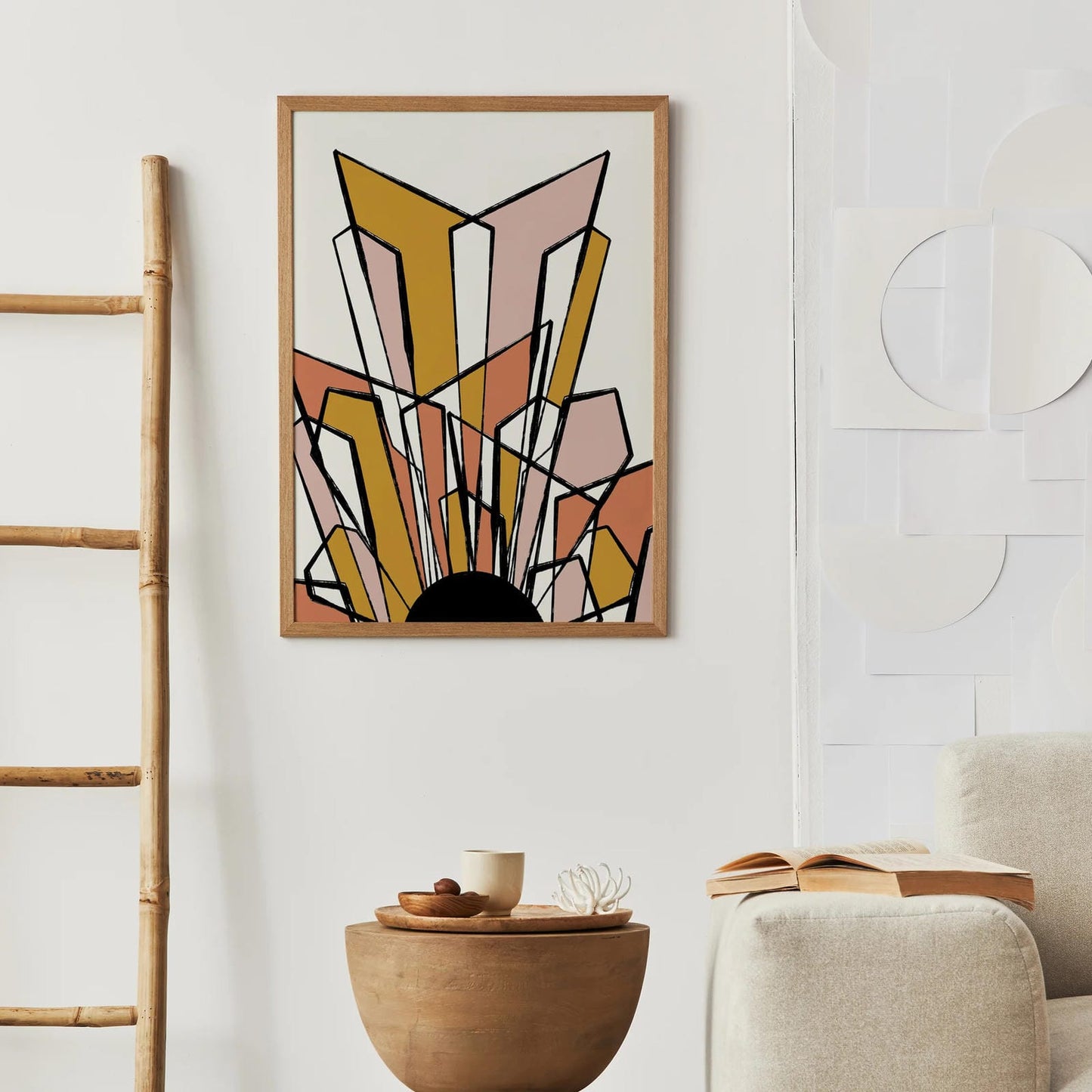 Art Nouveau Abstract Painting Art Print