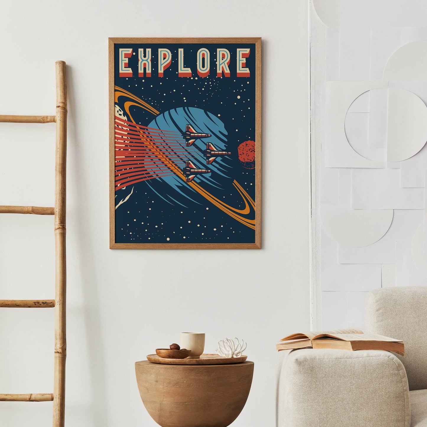 EXPLORE - Retro Space Travel Poster - HypeSheriff Europe