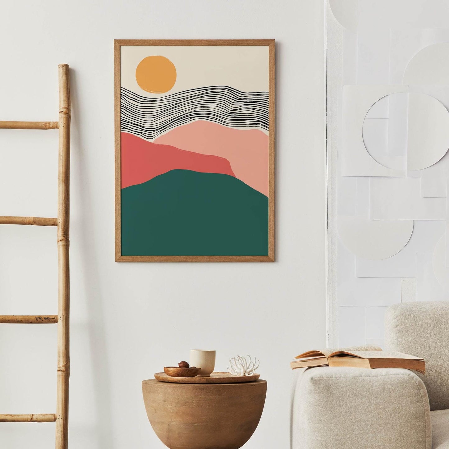 Minimalist Landscape Illustration Poster - HypeSheriff Europe