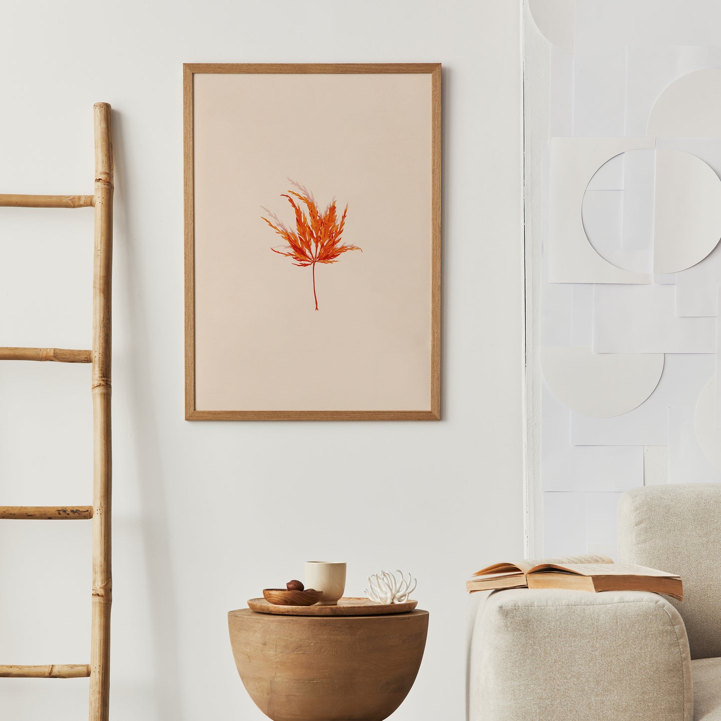 Minimalist Autumn Leaf Poster