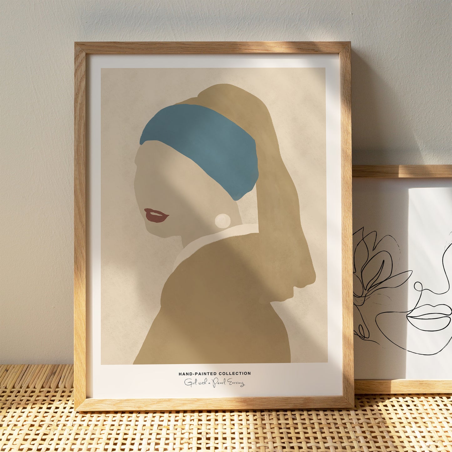 Girl with a Pearl Earring | Hand-Painted Collection Poster
