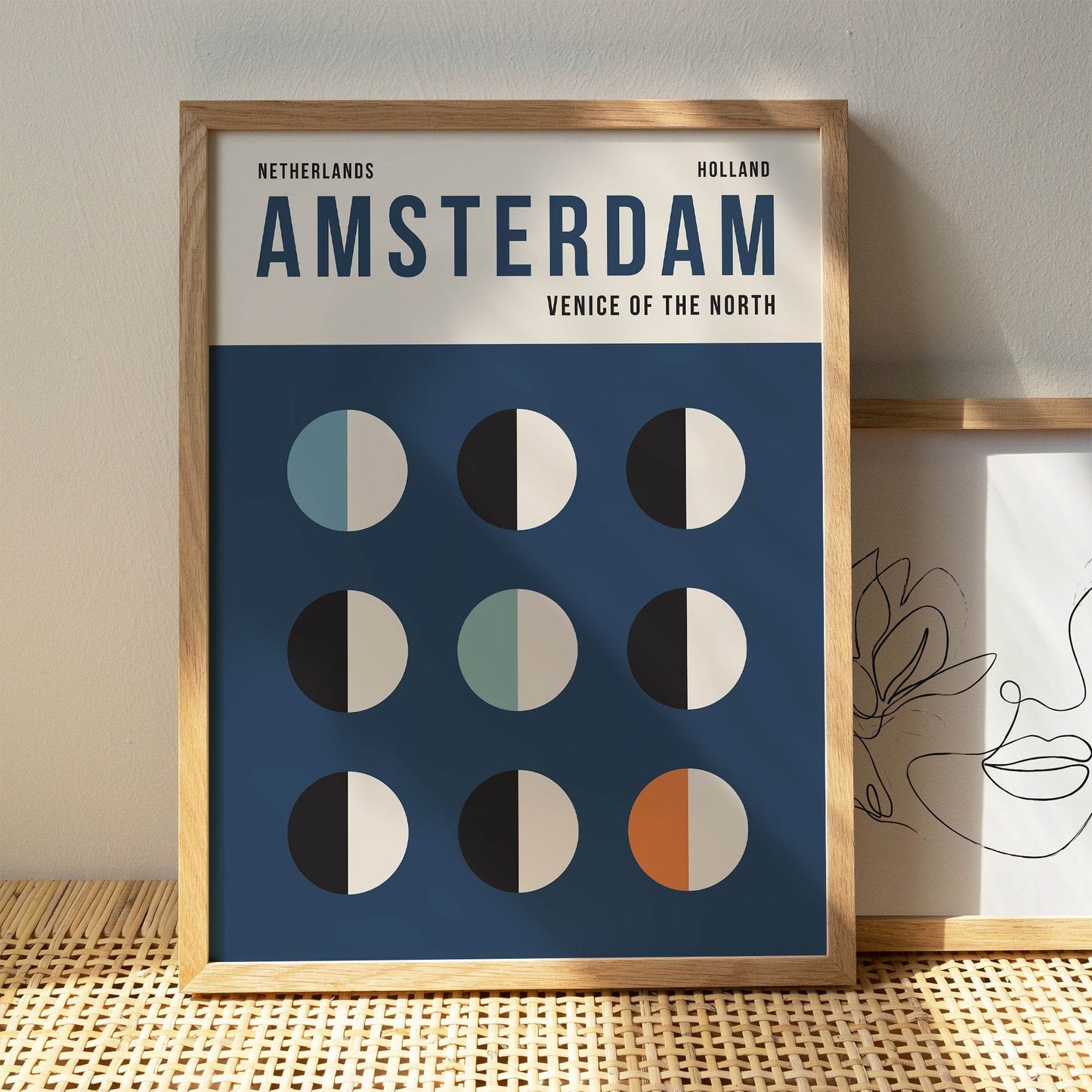 Amsterdam - Geometric Poster - HypeSheriff Europe